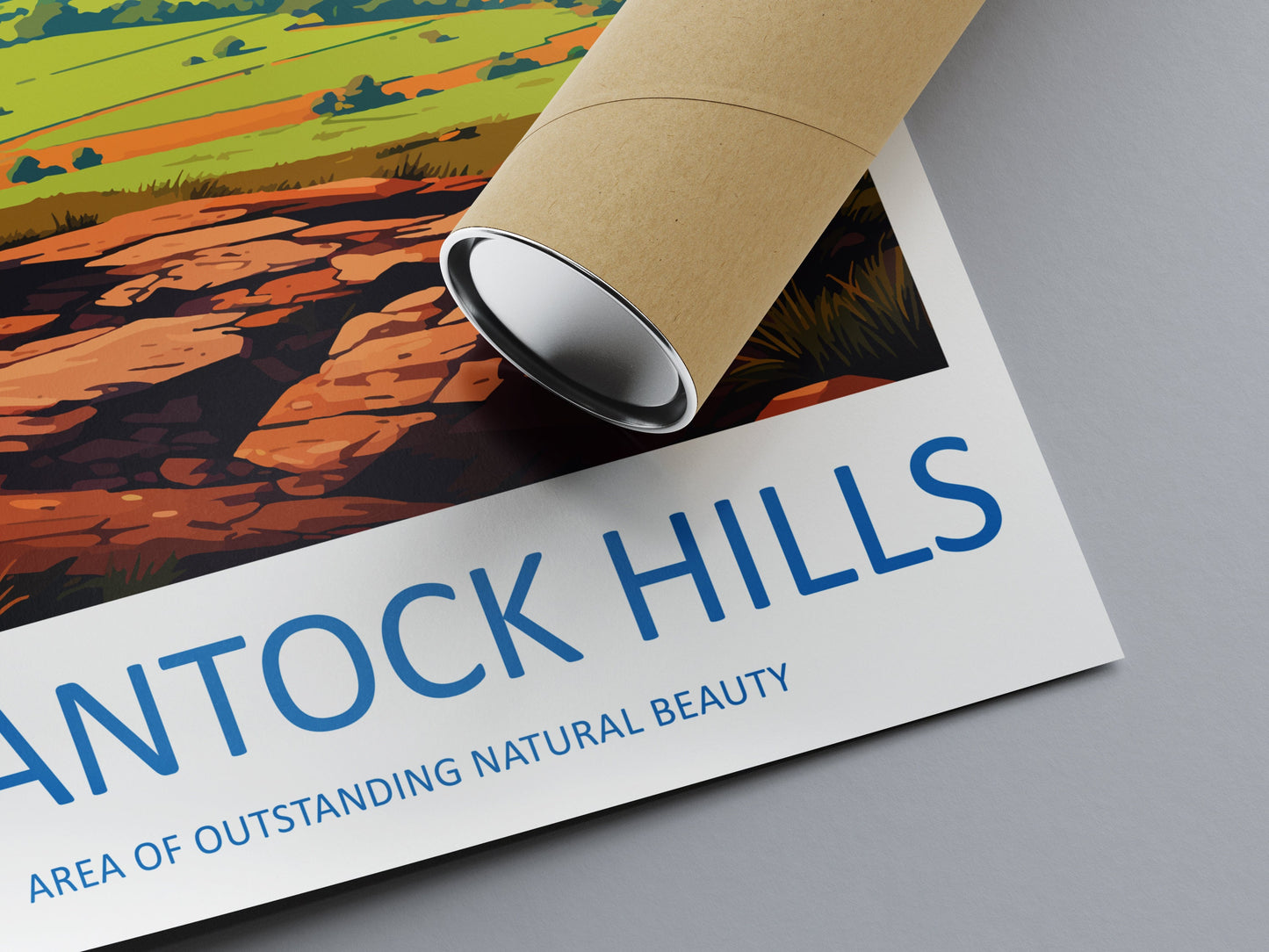 Quantock Hills Travel Print Wall Art Quantock Hills Wall Hanging Home Decor Quantock Hills Gift Art Lovers Wall Art AONB Wall Print