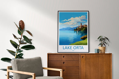 Lake Orta Travel Print Wall Art Lake Orta Italy Wall Hanging Home Decor Lake Orta Gift Art Lovers Wall Art Print Lake Orta Italy