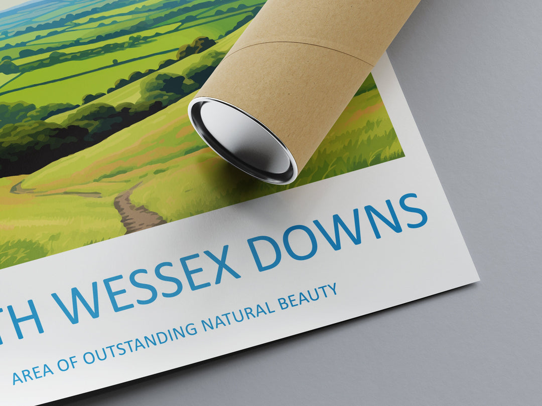 North Wessex Downs Travel Print Wall Art North Wessex Downs Wall Hanging Home Decor North Wessex Downs Gift Art Lovers Wall Art AONB Print