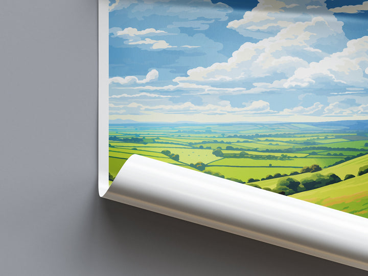 North Wessex Downs Travel Print Wall Art North Wessex Downs Wall Hanging Home Decor North Wessex Downs Gift Art Lovers Wall Art AONB Print