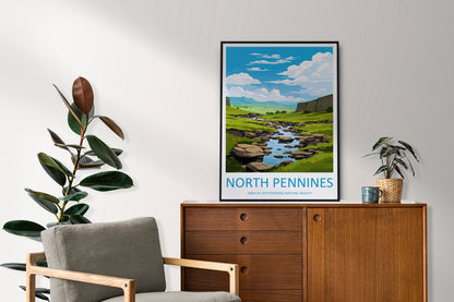 North Pennines Travel Print Wall Art North Pennines Wall Hanging Home Decor North Pennines Gift Art Lovers Wall Art AONB Print Poster