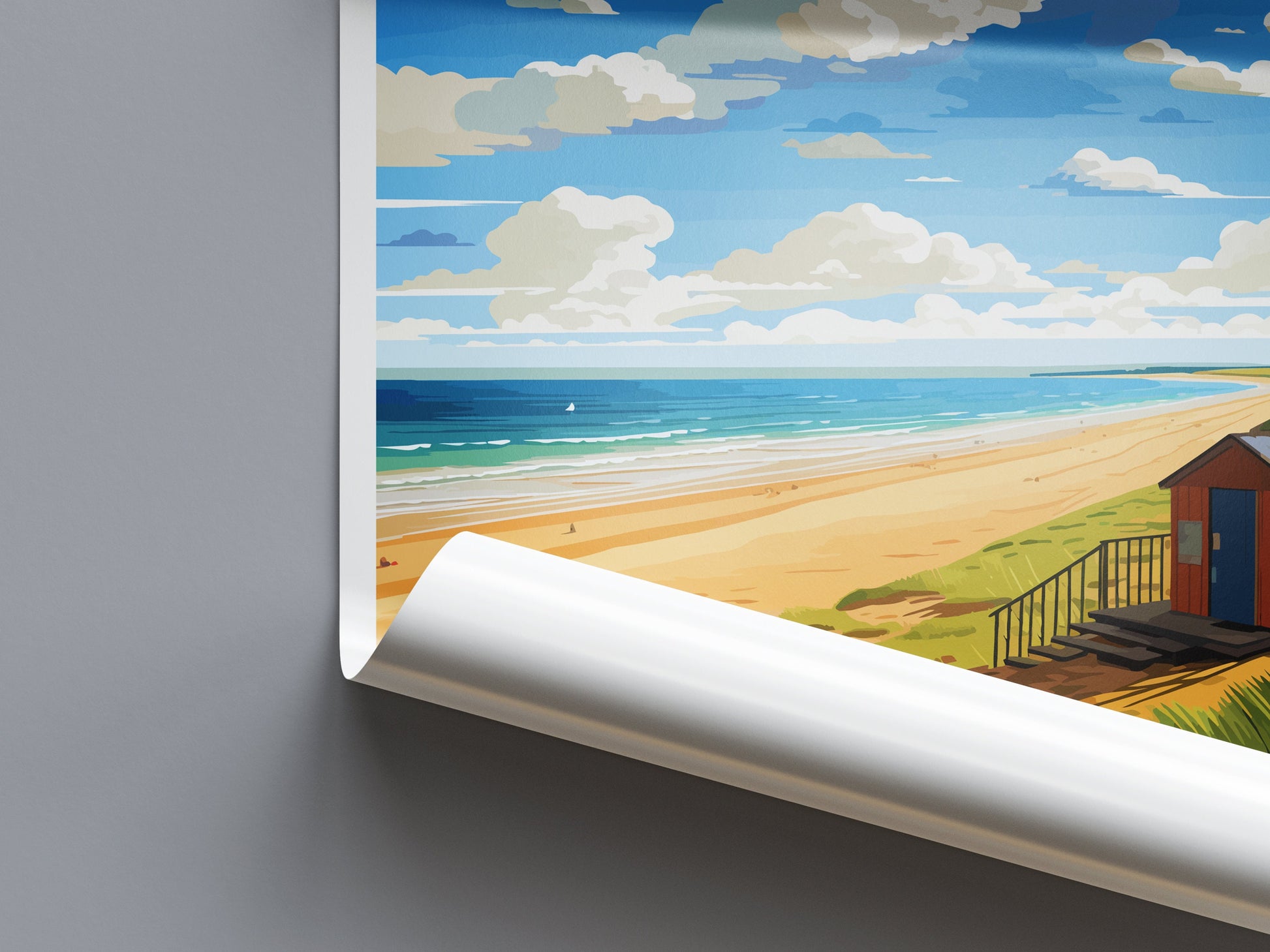 Norfolk Coast Travel Print Wall Art Norfolk Coast Wall Hanging Home Decor Norfolk Coast Gift Art Lovers Wall Art AONB Print Travel Poster