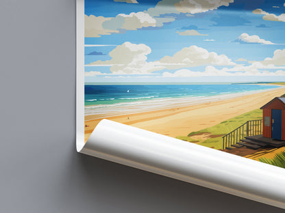 Norfolk Coast Travel Print Wall Art Norfolk Coast Wall Hanging Home Decor Norfolk Coast Gift Art Lovers Wall Art AONB Print Travel Poster