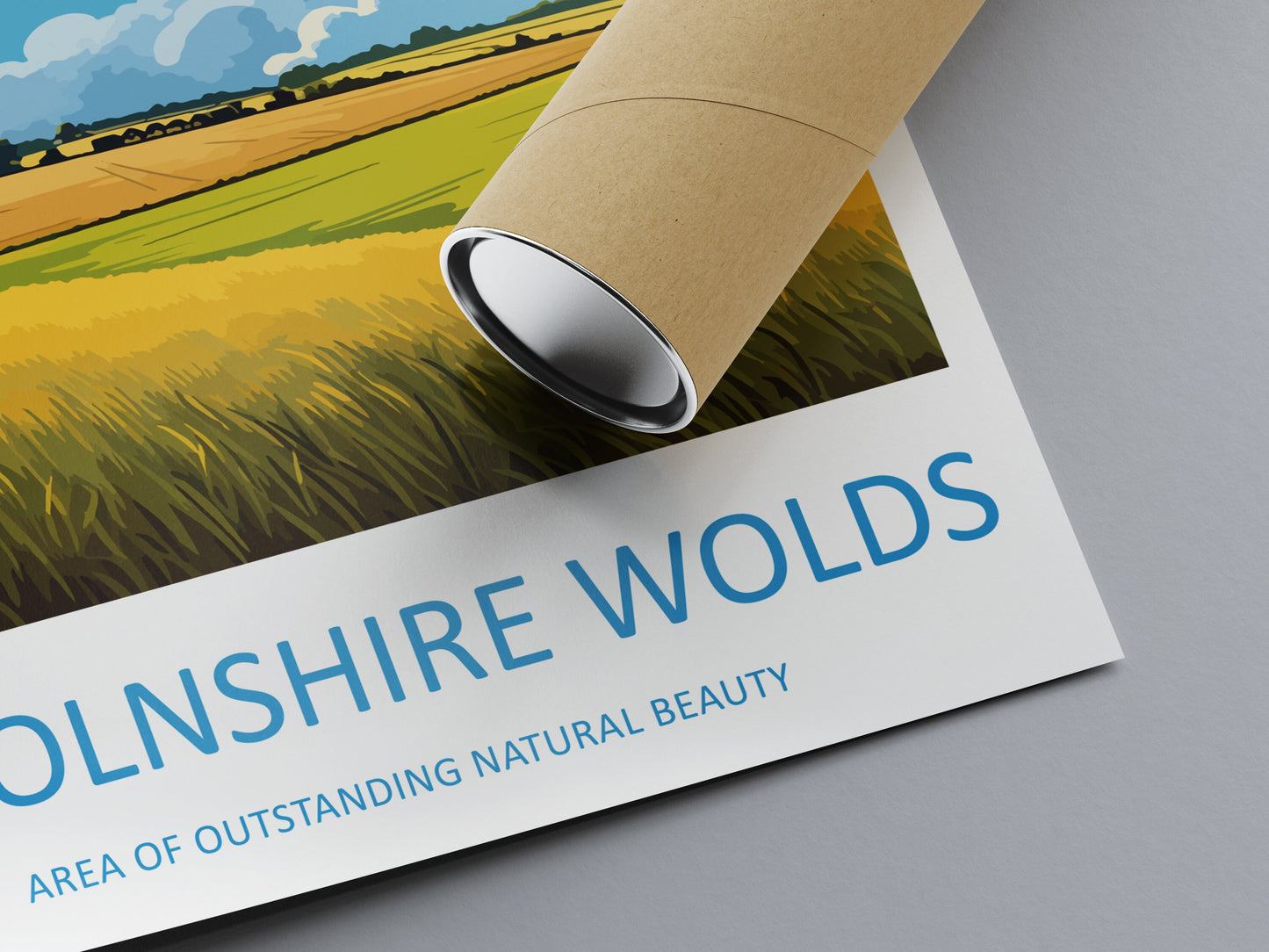 Lincolnshire Wolds Travel Print Wall Art Lincolnshire Wolds Wall Hanging Home Decor Lincolnshire Wolds Gift Art Lovers Wall Art AONB Print