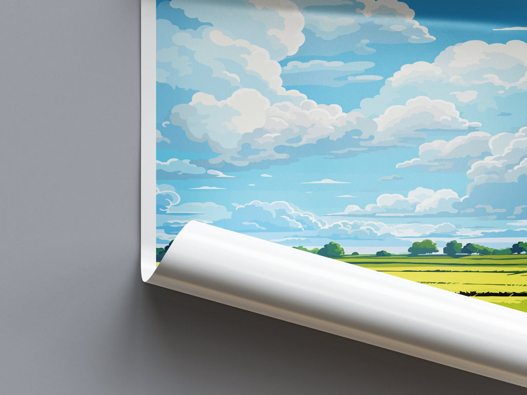 Lincolnshire Wolds Travel Print Wall Art Lincolnshire Wolds Wall Hanging Home Decor Lincolnshire Wolds Gift Art Lovers Wall Art AONB Print
