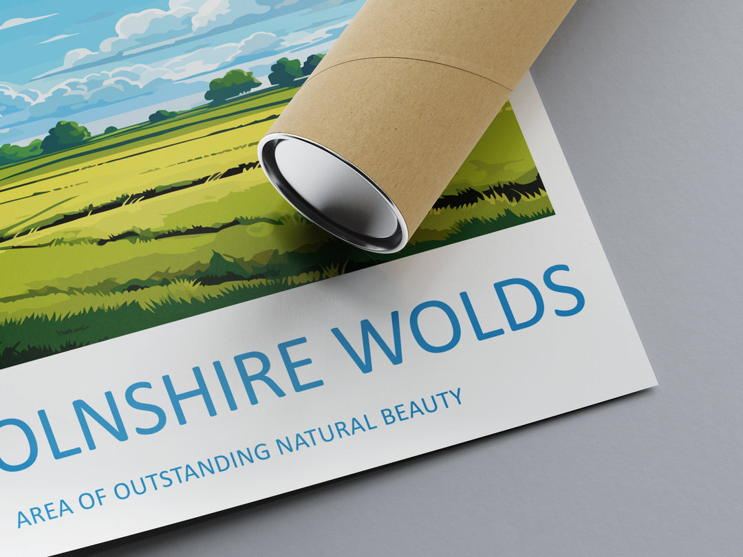 Lincolnshire Wolds Travel Print Wall Art Lincolnshire Wolds Wall Hanging Home Decor Lincolnshire Wolds Gift Art Lovers Wall Art AONB Print