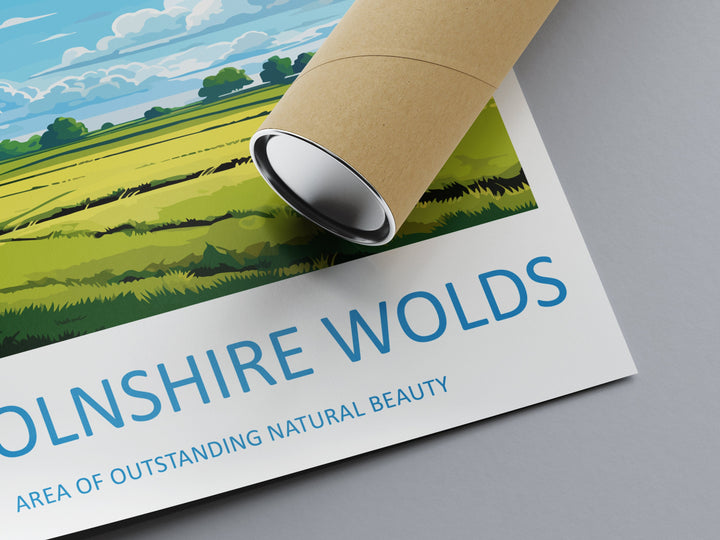 Lincolnshire Wolds Travel Print Wall Art Lincolnshire Wolds Wall Hanging Home Decor Lincolnshire Wolds Gift Art Lovers Wall Art AONB Print