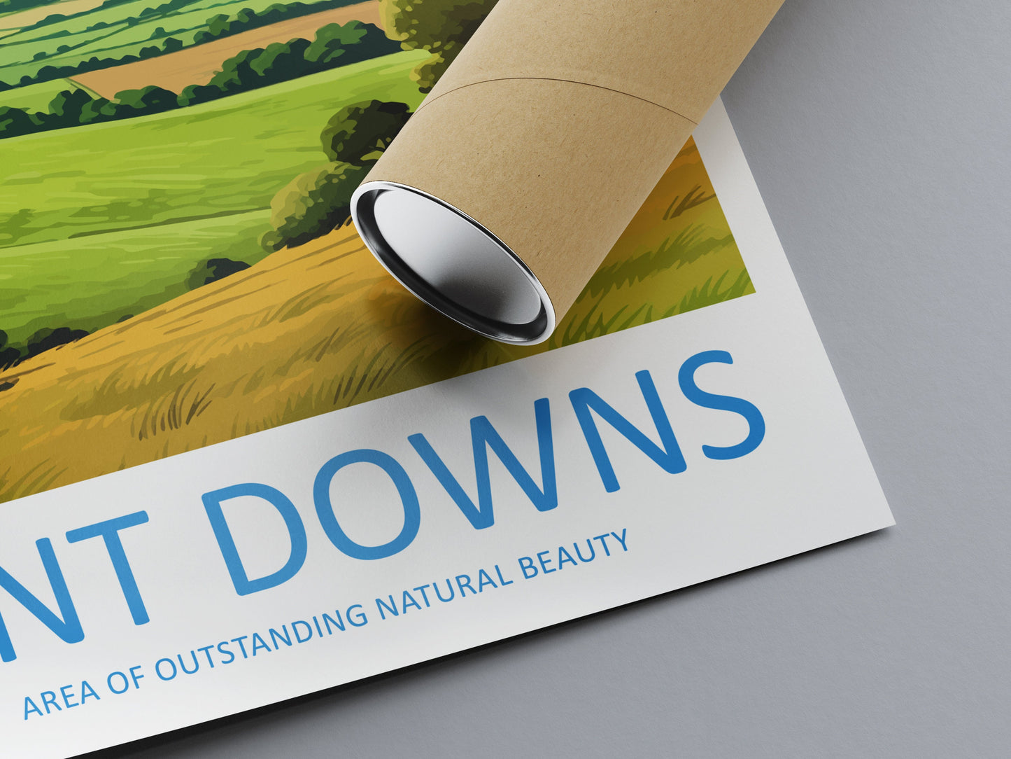 Kent Downs Travel Print Wall Art Kent Downs Wall Hanging Home Decor Kent Downs Gift Art Lovers Wall Art AONB Print Travel Poster