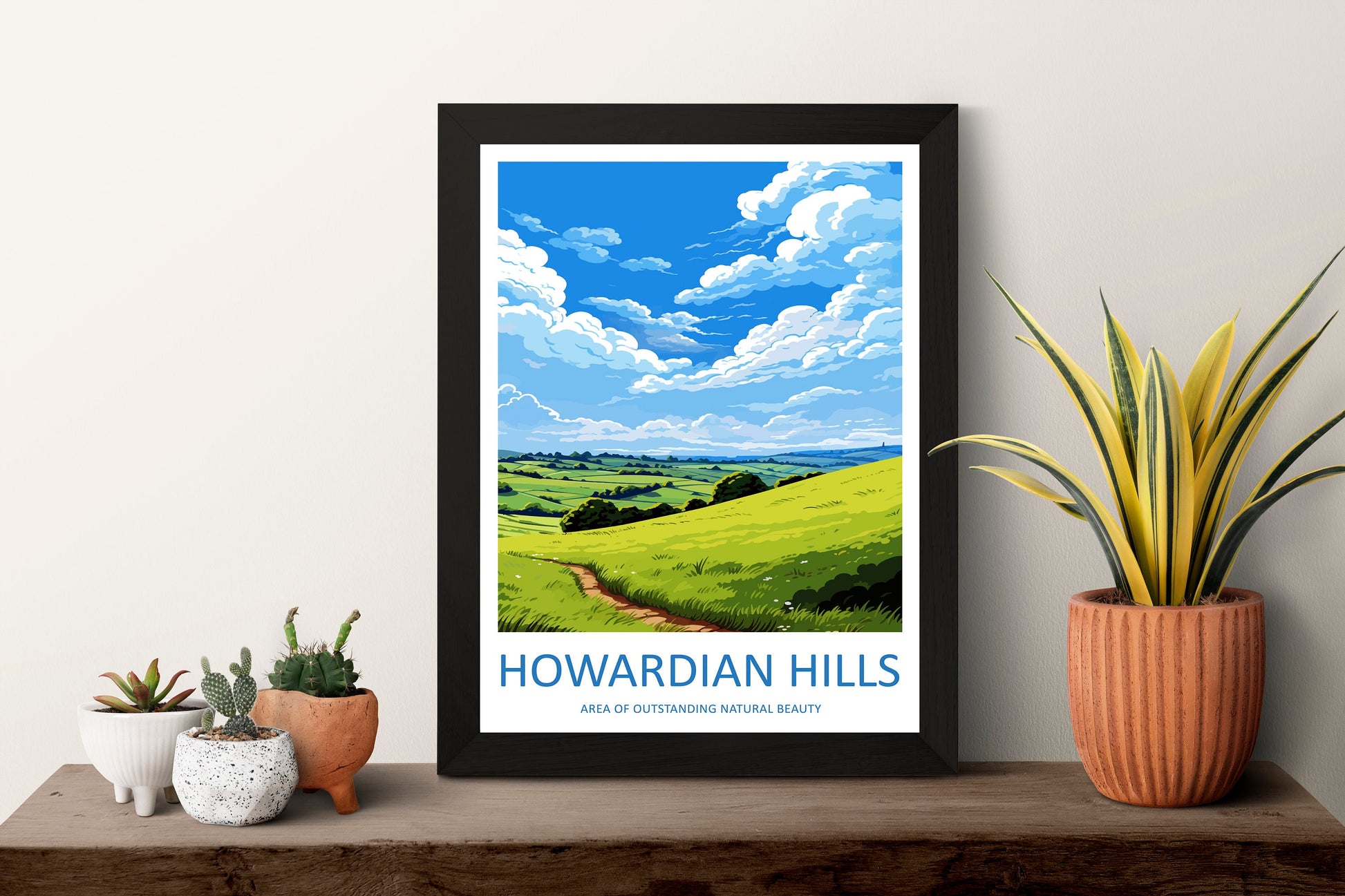 Howardian Hills Travel Print Wall Art Howardian Hills Wall Hanging Home Decor Howardian Hills Gift Art Lovers Wall Art AONB Print