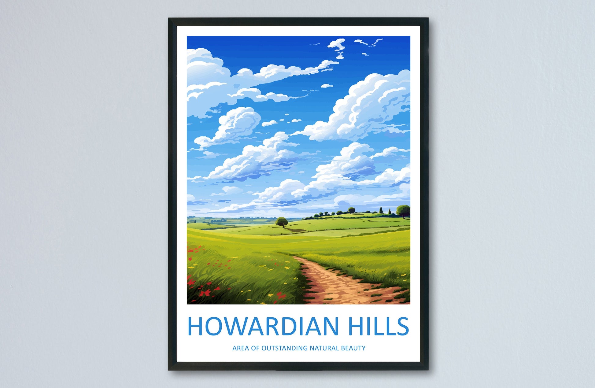Howardian Hills Travel Print Wall Art Howardian Hills Wall Hanging Home Decor Howardian Hills Gift Art Lovers Wall Art AONB Print