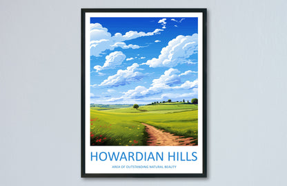 Howardian Hills Travel Print Wall Art Howardian Hills Wall Hanging Home Decor Howardian Hills Gift Art Lovers Wall Art AONB Print