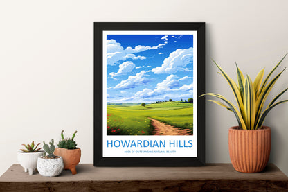 Howardian Hills Travel Print Wall Art Howardian Hills Wall Hanging Home Decor Howardian Hills Gift Art Lovers Wall Art AONB Print