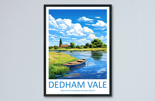 Dedham Vale Travel Print Wall Art Dedham Vale Wall Hanging Home Decor Dedham Vale Gift Art Lovers Wall Art AONB Print