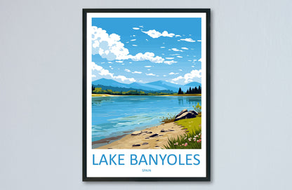 Lake Banyoles Travel Print Wall Art Lake Banyoles Wall Hanging Home Décor Lake Banyoles Gift Art Lovers Spain Art Lover Gift Ibiza Wall Déco
