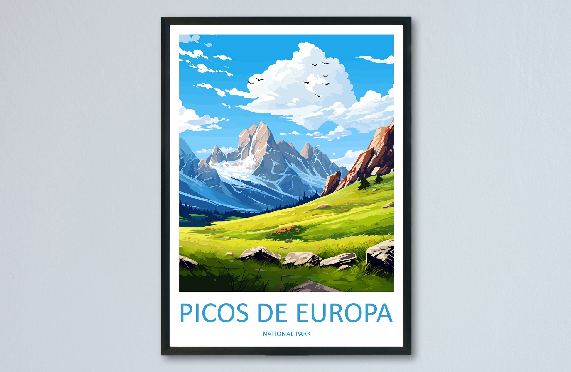 Picos De Europa National Park Travel Print Wall Art Picos De Europa National Park Wall Hanging Home Décor Picos De Europa Gift Art