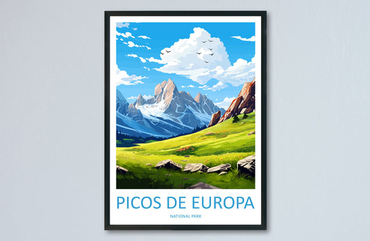 Picos De Europa National Park Travel Print Wall Art Picos De Europa National Park Wall Hanging Home Décor Picos De Europa Gift Art
