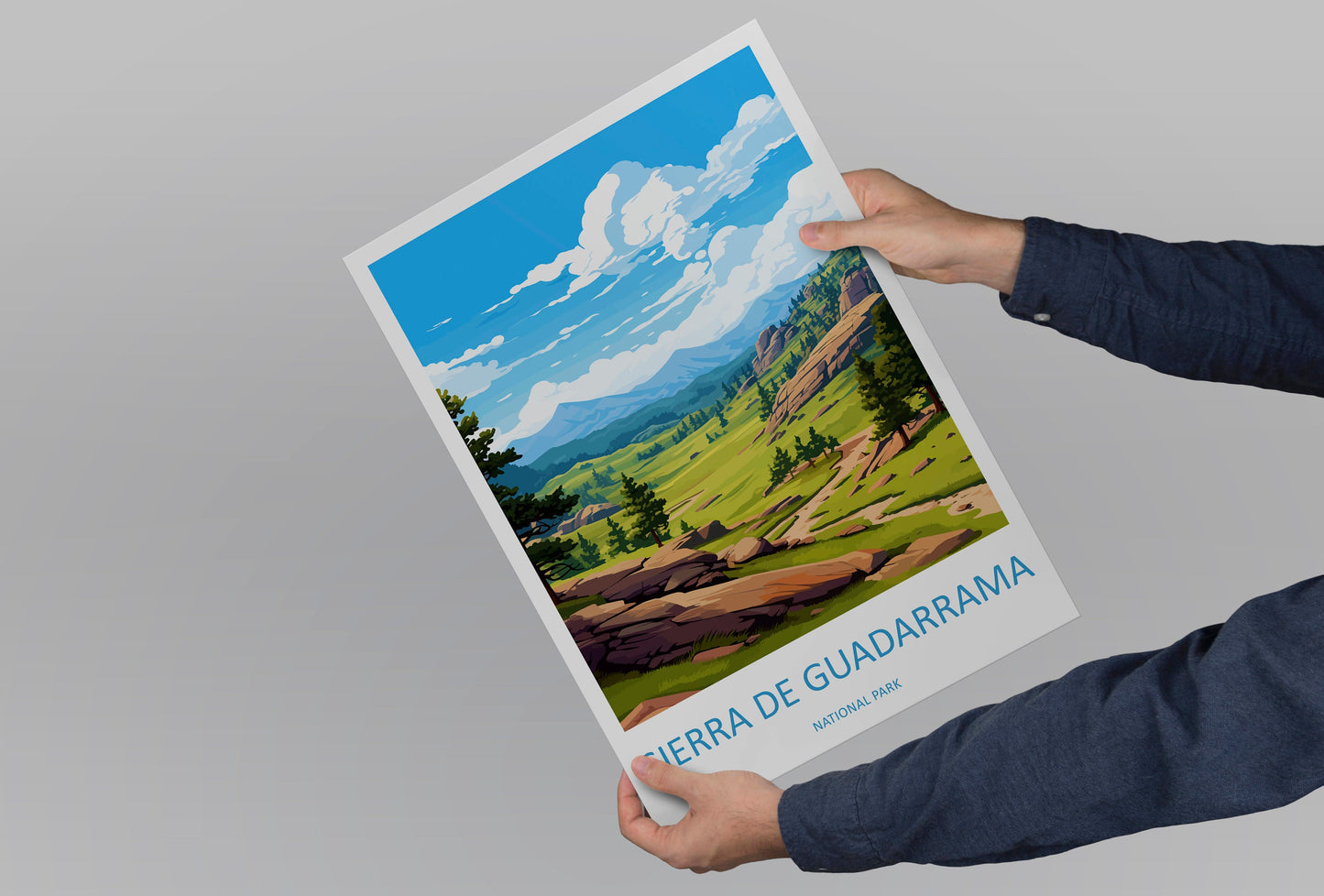Sierra De Guadarrama National Park Travel Print Wall Art Picos Sierra De Guadarrama National Park Wall Hanging Home Décor Sierra Guadarrama