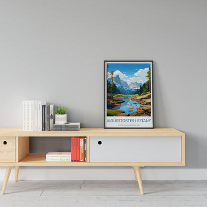 Aigüestortes i Estany de Sant Maurici National Park Travel Print Wall Art de Sant Maurici Wall Hanging Home Décor de Sant Maurici Park