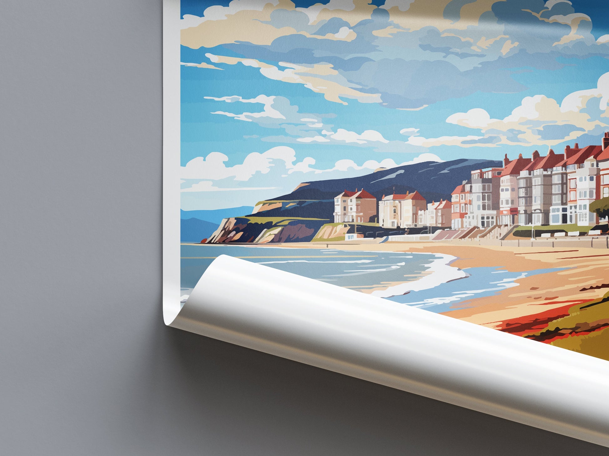 Llandudno Travel Print Wall Art Llandudno Wall Hanging Home Décor Llandudno Gift Art Lovers Welsh Art Lover Gift Wales Wall Art