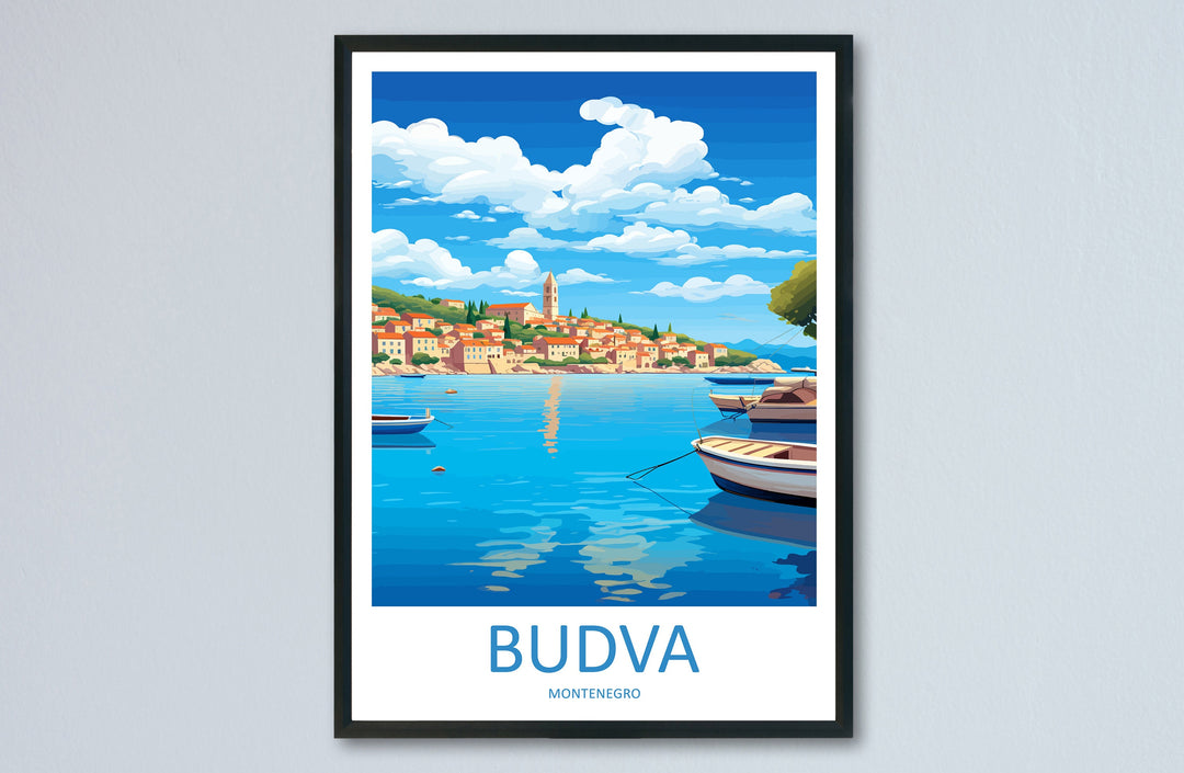 Budva Print Budva Home Décor Landscape Art Print Budva Wall Art for Montenegro Enthusiast Gift Wall Hanging Budva Montenegro Wall Print Art