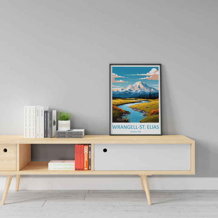 Wrangell National Park Travel Print Wall Art Wrangell Wall Hanging Home Décor Wrangell Gift Art Lovers Alaska Art Lover Gift