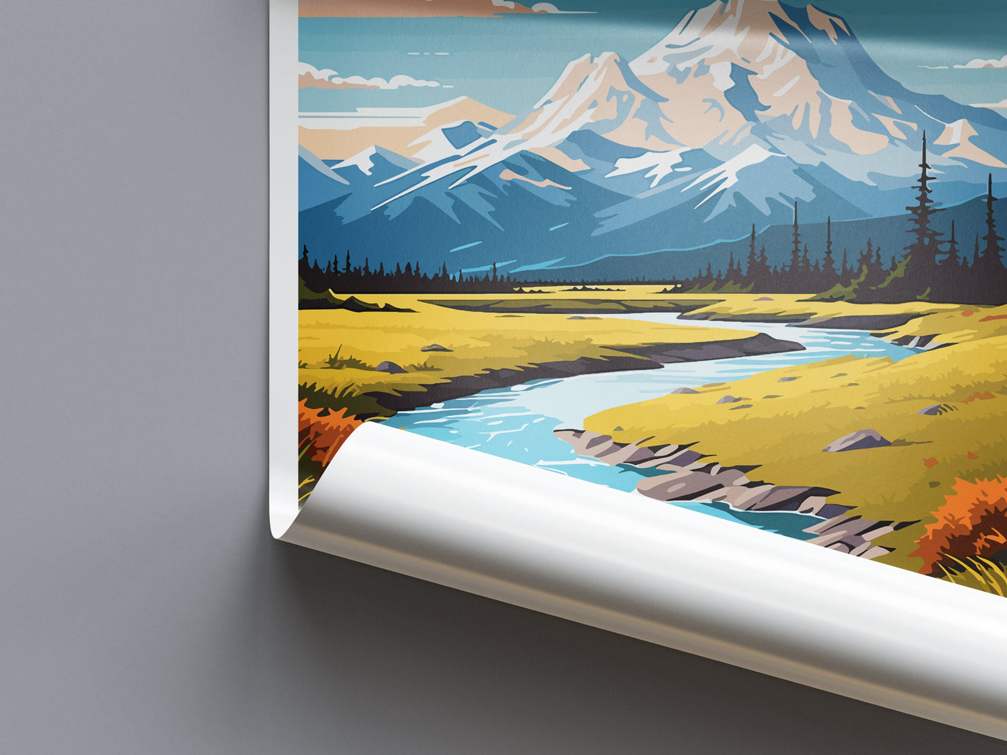 Wrangell National Park Travel Print Wall Art Wrangell Wall Hanging Home Décor Wrangell Gift Art Lovers Alaska Art Lover Gift