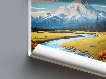 Wrangell National Park Travel Print Wall Art Wrangell Wall Hanging Home Décor Wrangell Gift Art Lovers Alaska Art Lover Gift
