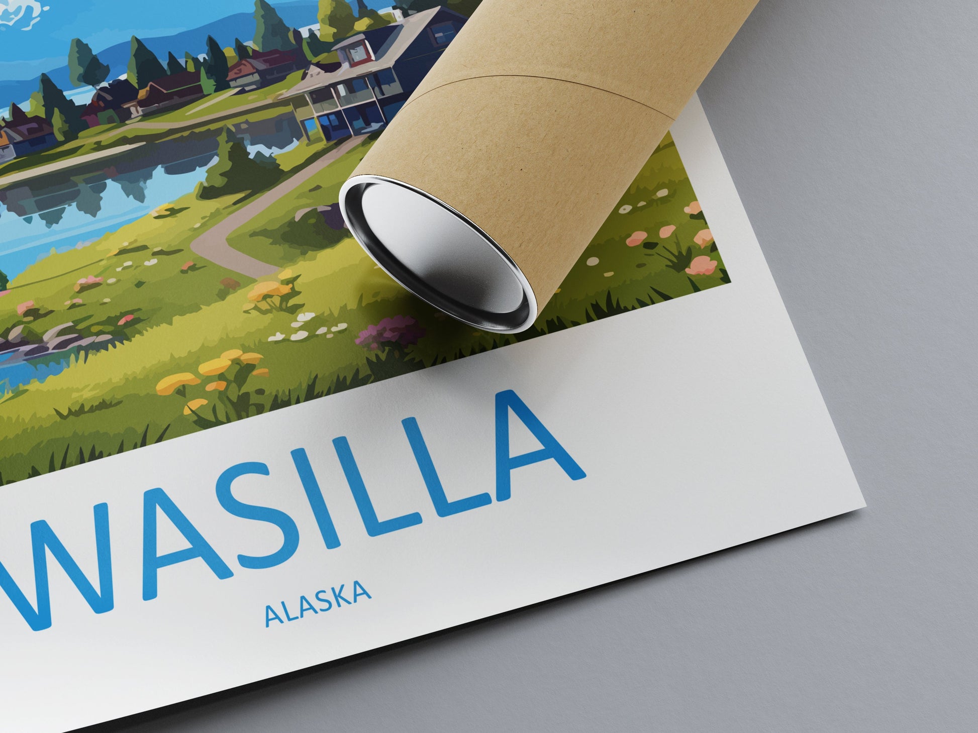 Wasilla Travel Print Wall Art Wasilla Wall Hanging Home Décor Wasilla Gift Art Lovers Alaska Art Lover Gift Wasilla Artwork Poster