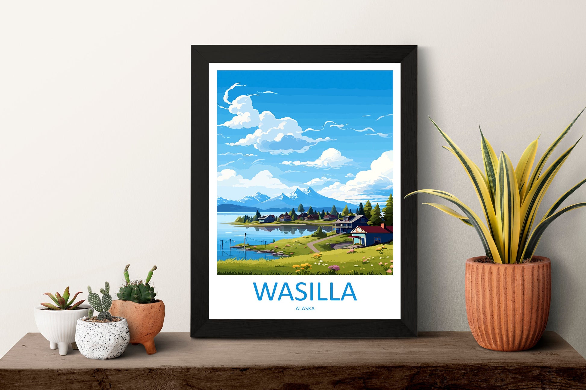 Wasilla Travel Print Wall Art Wasilla Wall Hanging Home Décor Wasilla Gift Art Lovers Alaska Art Lover Gift Wasilla Artwork Poster