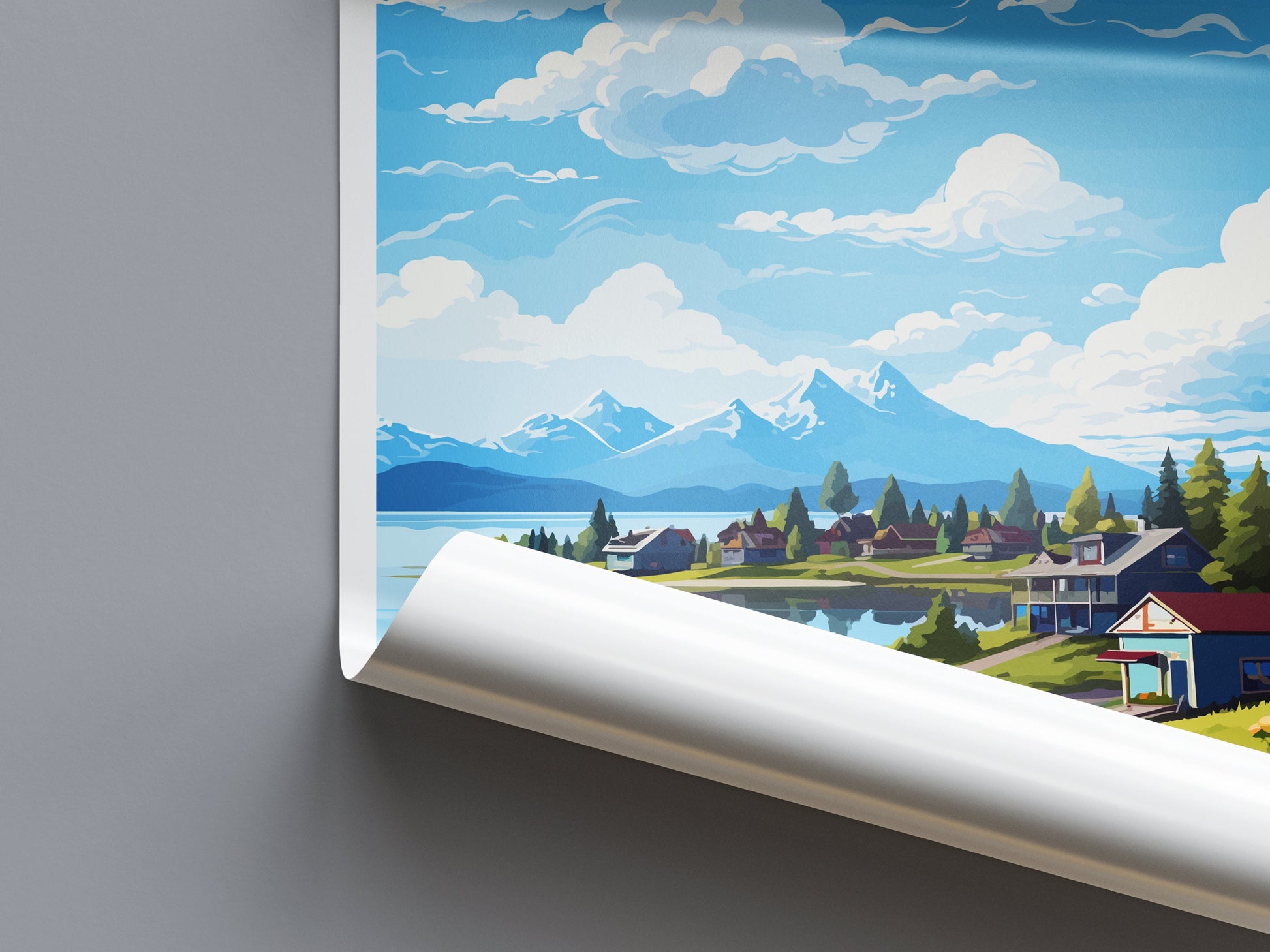 Wasilla Travel Print Wall Art Wasilla Wall Hanging Home Décor Wasilla Gift Art Lovers Alaska Art Lover Gift Wasilla Artwork Poster
