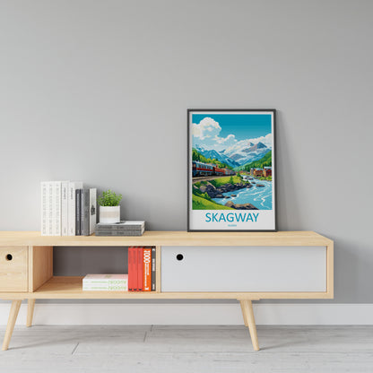 Skagway Travel Print Wall Art Skagway Wall Hanging Home Décor Skagway Gift Art Lovers Alaska Art Lover Gift Skagway Artwork
