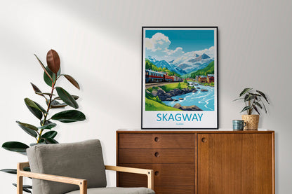 Skagway Travel Print Wall Art Skagway Wall Hanging Home Décor Skagway Gift Art Lovers Alaska Art Lover Gift Skagway Artwork