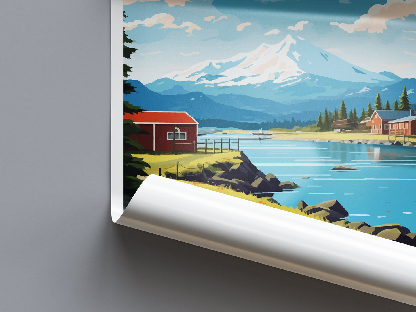 Petersburg Travel Print Wall Art Petersburg Wall Hanging Home Décor Petersburg Gift Art Lovers Alaska Art Lover Gift Petersburg Wall Art