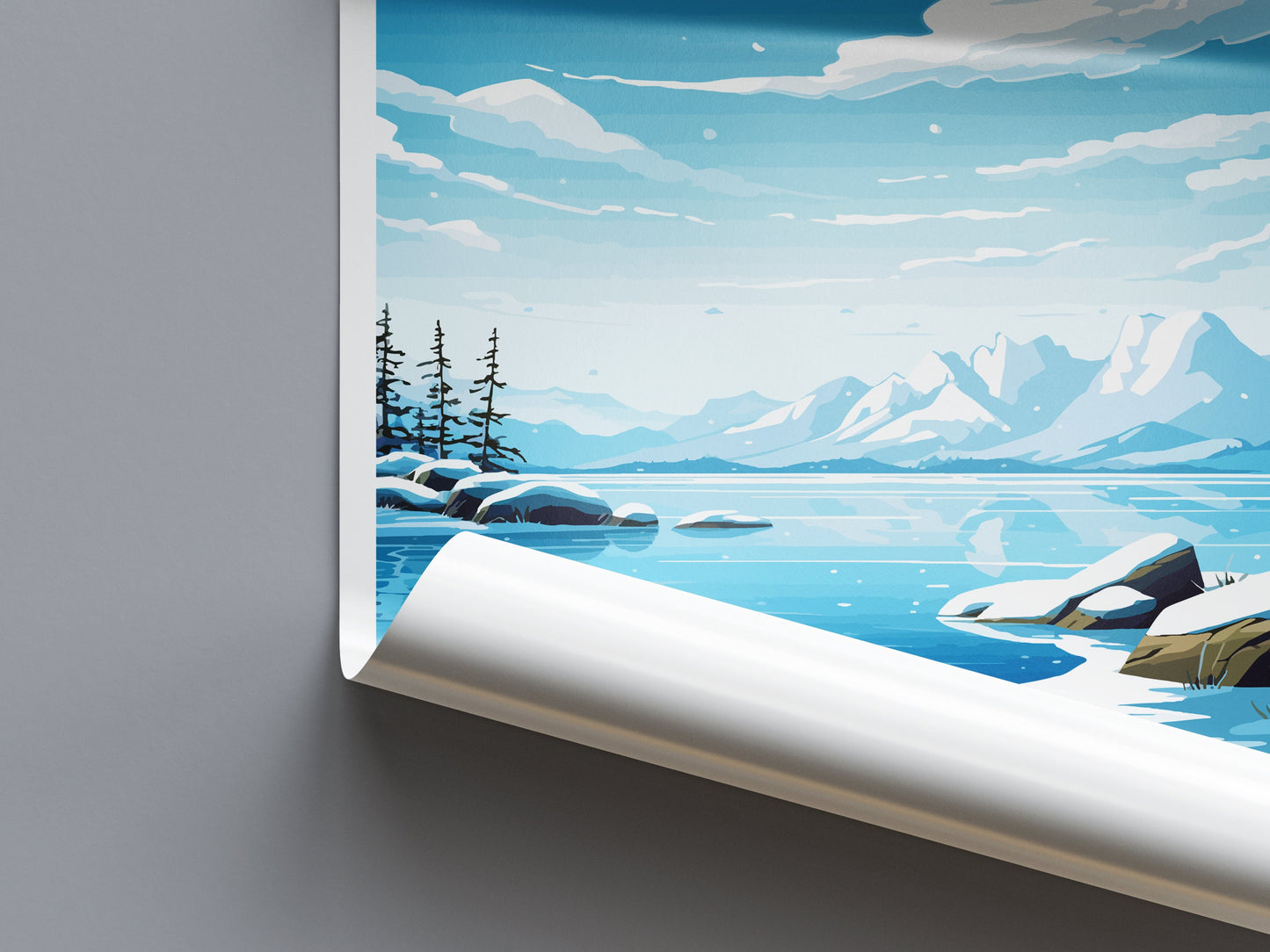 North Pole Travel Print Wall Art North Pole Wall Hanging Home Décor North Pole Gift Art Lovers Alaska Art Lover Gift North Pole Wall Art