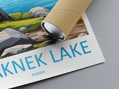 Naknek Lake Travel Print Wall Art Naknek Lake Wall Hanging Home Décor Naknek Lake Gift Art Lovers Alaska Art Lover Gift Naknek Lake Wall Art