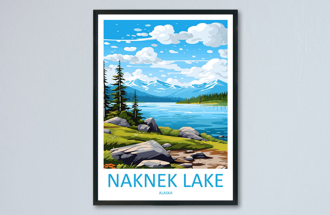 Naknek Lake Travel Print Wall Art Naknek Lake Wall Hanging Home Décor Naknek Lake Gift Art Lovers Alaska Art Lover Gift Naknek Lake Wall Art