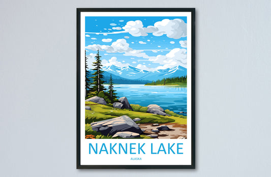 Naknek Lake Travel Print Wall Art Naknek Lake Wall Hanging Home Décor Naknek Lake Gift Art Lovers Alaska Art Lover Gift Naknek Lake Wall Art
