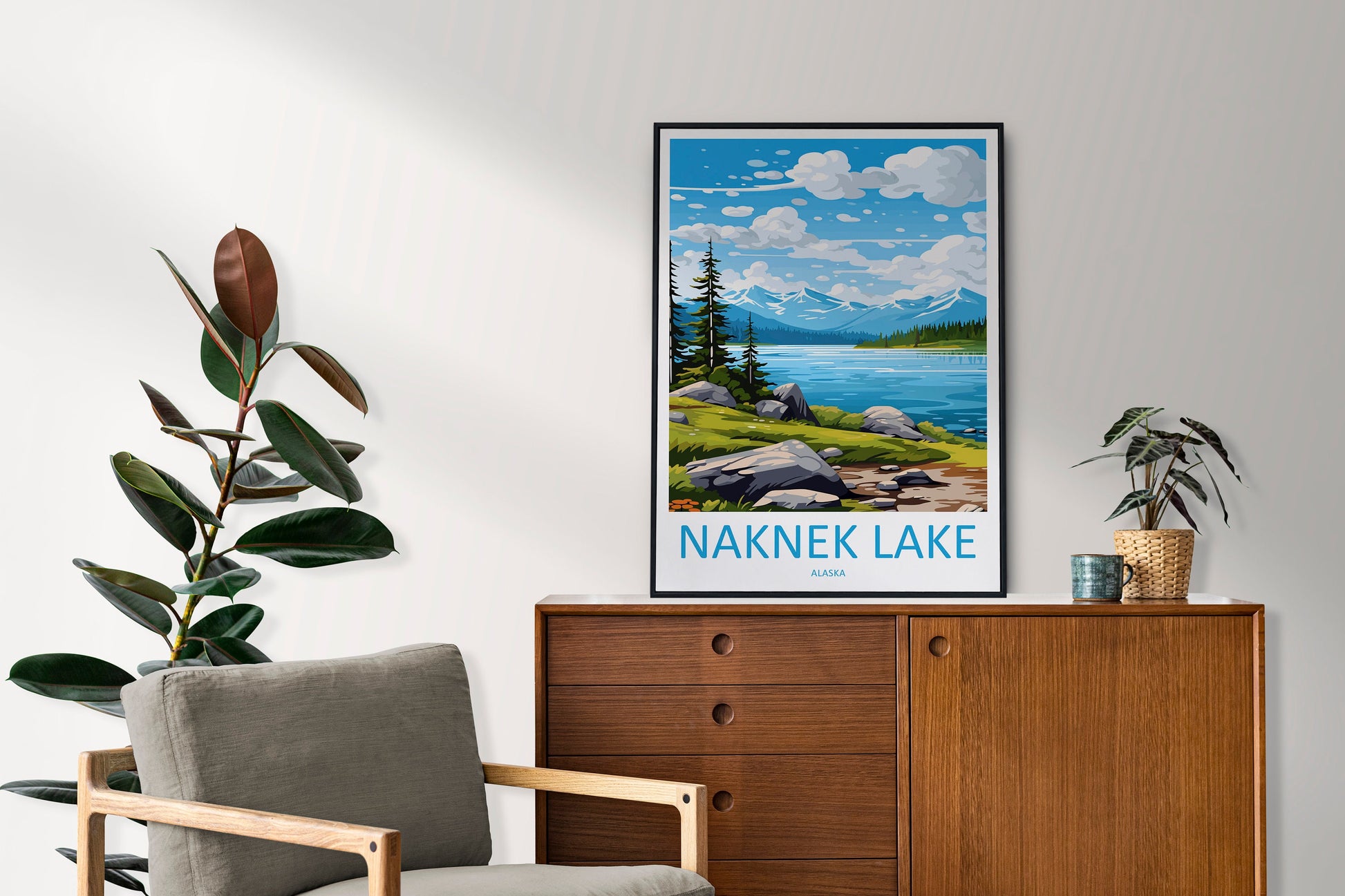 Naknek Lake Travel Print Wall Art Naknek Lake Wall Hanging Home Décor Naknek Lake Gift Art Lovers Alaska Art Lover Gift Naknek Lake Wall Art