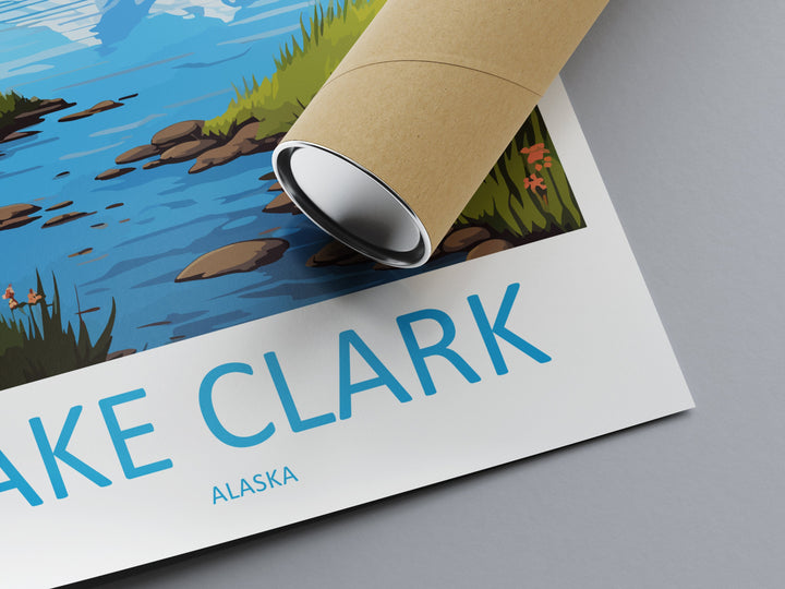 Lake Clark Travel Print Wall Art Lake Clark Wall Hanging Home Décor Lake Clark Gift Art Lovers Alaska Art Lover Gift Lake Clark Art