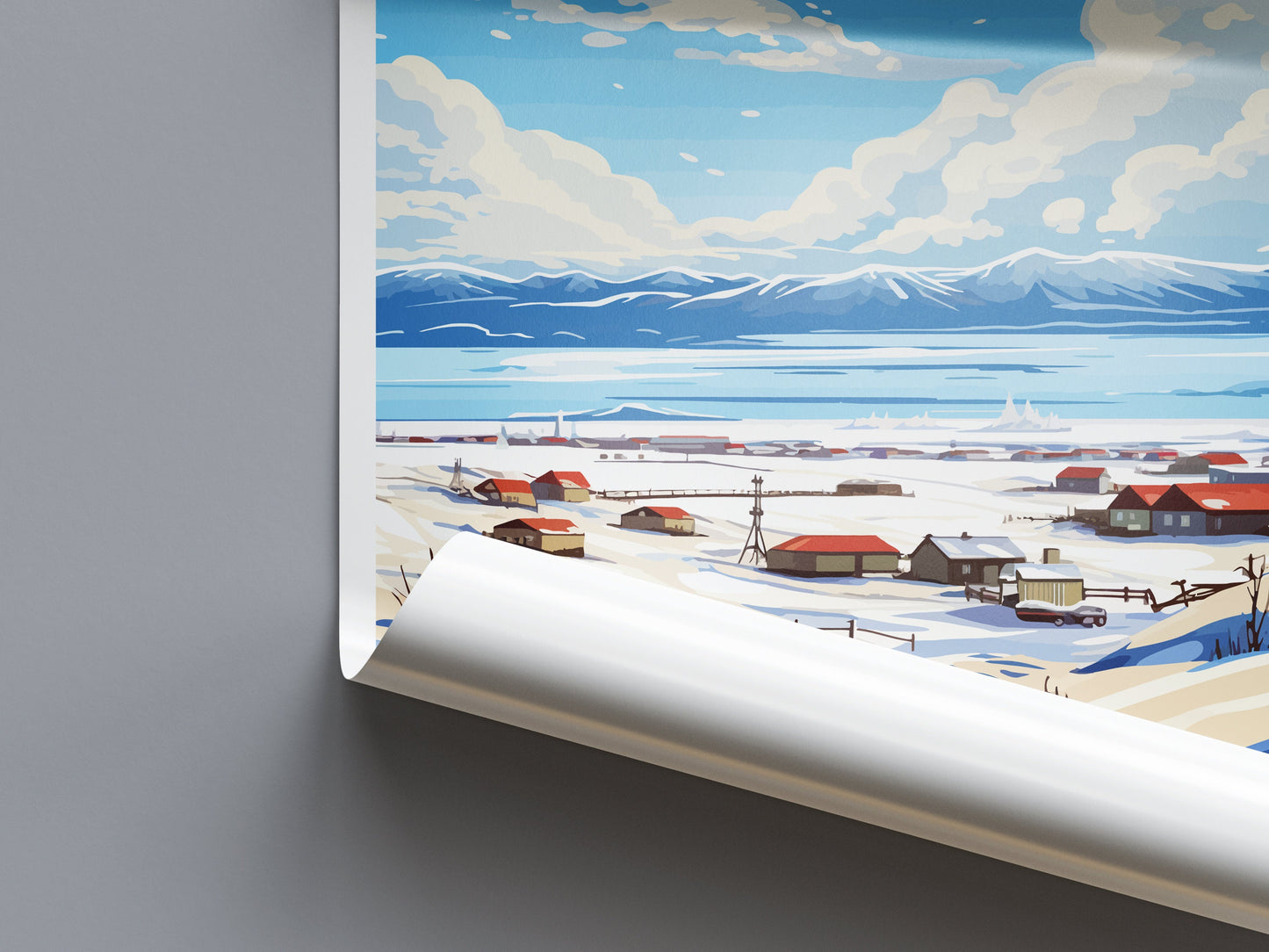 Kotzebue Travel Print Wall Art Kotzebue Wall Hanging Home Décor Kotzebue Gift Art Lovers Alaska Art Lover Gift Kotzebue Art