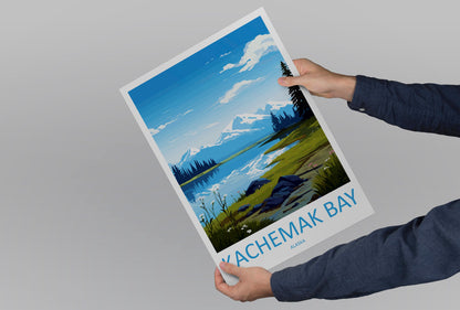 Kachemak Bay Travel Print Wall Art Kachemak Bay Wall Hanging Home Décor Kachemak Bay Gift Art Lovers Alaska Art Lover Gift Kachemak Bay Gift