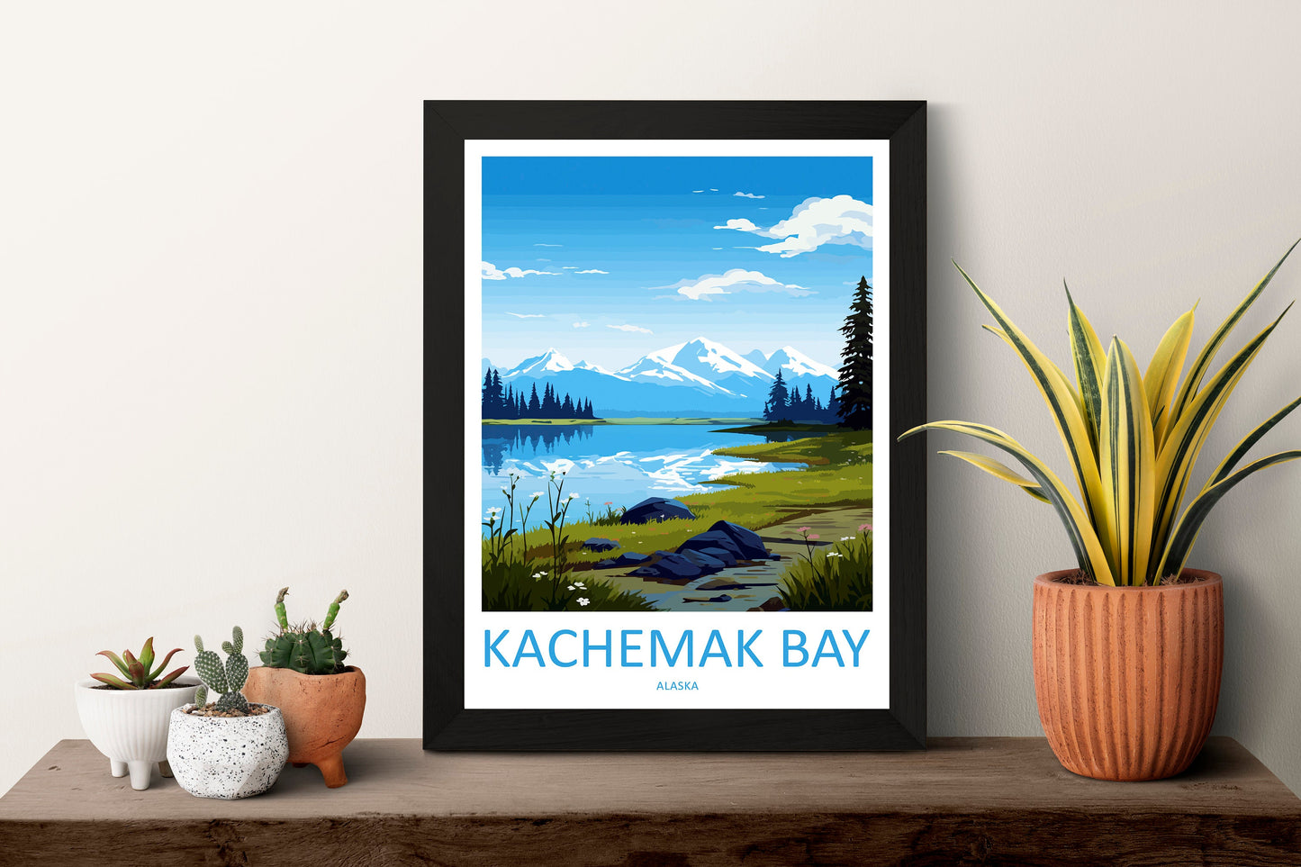 Kachemak Bay Travel Print Wall Art Kachemak Bay Wall Hanging Home Décor Kachemak Bay Gift Art Lovers Alaska Art Lover Gift Kachemak Bay Gift