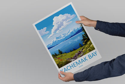 Kachemak Bay Travel Print Wall Art Kachemak Bay Wall Hanging Home Décor Kachemak Bay Gift Art Lovers Alaska Art Lover Gift Kachemak Bay Gift