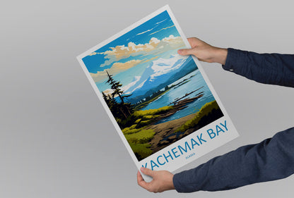 Kachemak Bay Travel Print Wall Art Kachemak Bay Wall Hanging Home Décor Kachemak Bay Gift Art Lovers Alaska Art Lover Gift Kachemak Bay Gift