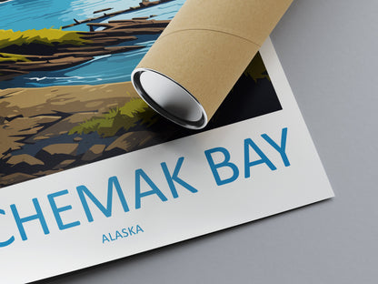 Kachemak Bay Travel Print Wall Art Kachemak Bay Wall Hanging Home Décor Kachemak Bay Gift Art Lovers Alaska Art Lover Gift Kachemak Bay Gift