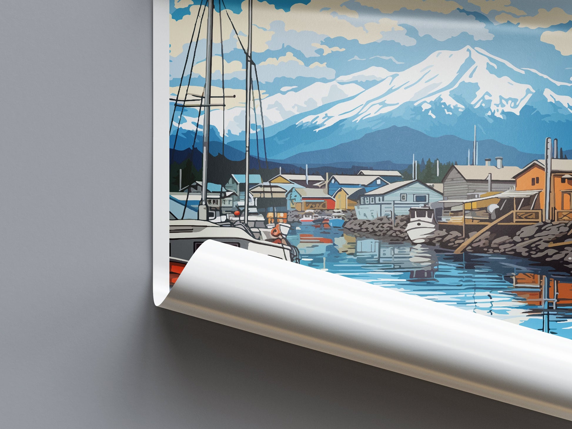 Cordova Travel Print Wall Art Cordova Wall Hanging Home Décor Cordova Gift Art Lovers Alaska Art Lover Gift Cordova Gift