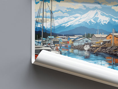 Cordova Travel Print Wall Art Cordova Wall Hanging Home Décor Cordova Gift Art Lovers Alaska Art Lover Gift Cordova Gift