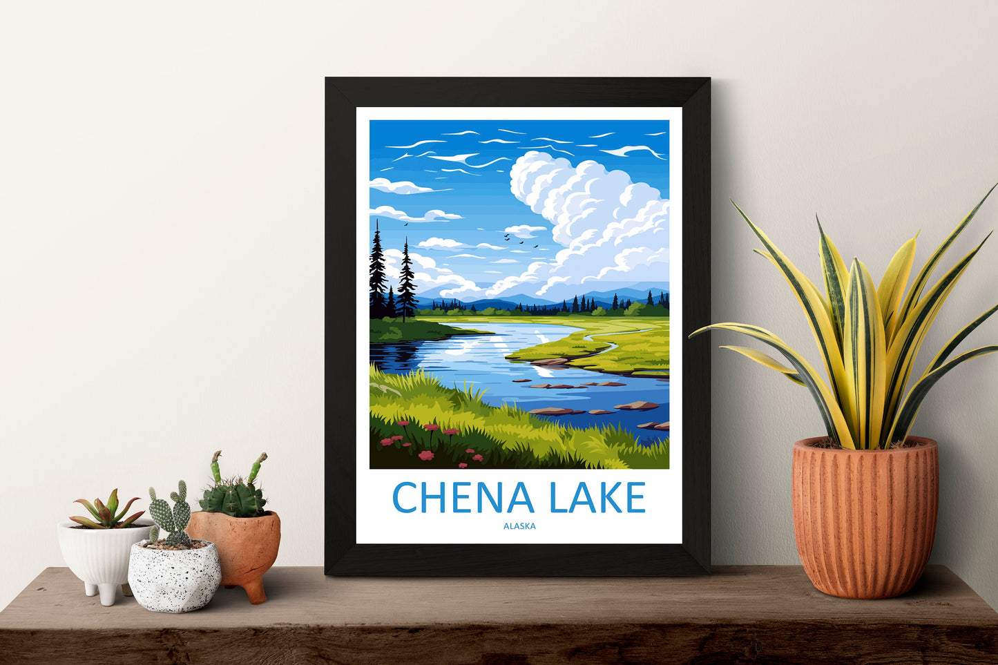 Chena Lake Travel Print Wall Art Chena Lake Wall Hanging Home Décor Chena Lake Gift Art Lovers Alaska Art Lover Gift Chena Lake Gift