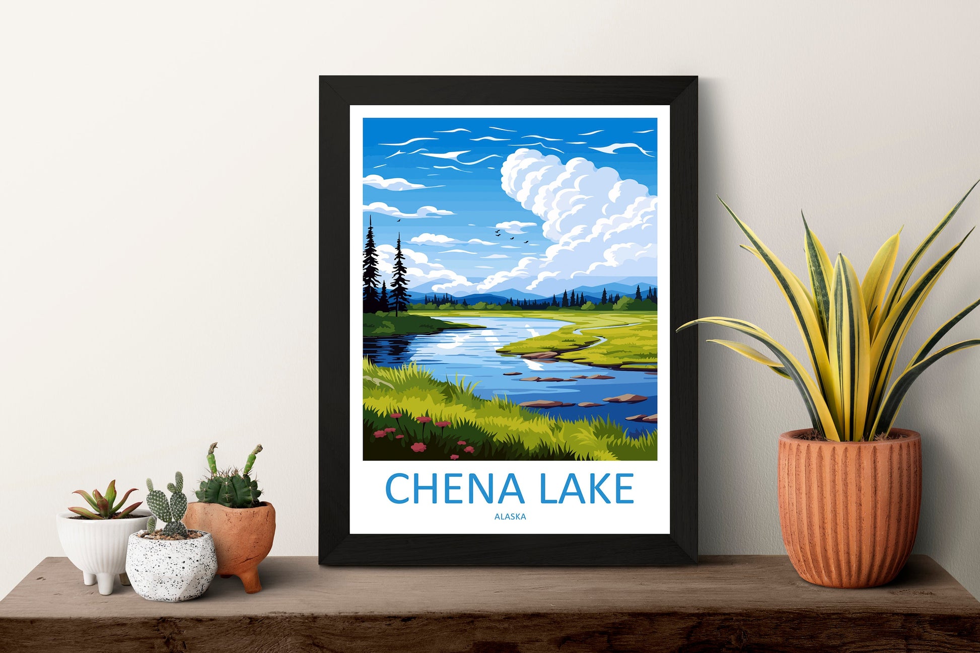 Chena Lake Travel Print Wall Art Chena Lake Wall Hanging Home Décor Chena Lake Gift Art Lovers Alaska Art Lover Gift Chena Lake Gift