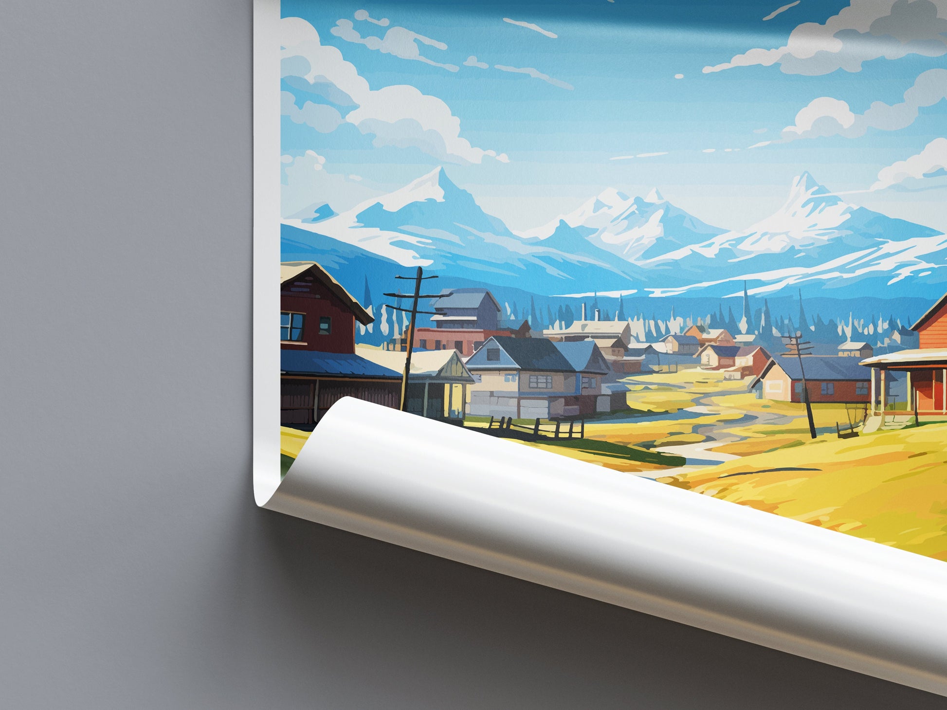 Bethel Travel Print Wall Art Bethel Wall Hanging Home Décor Bethel Gift Art Lovers Alaska Art Lover Gift Bethel Gift